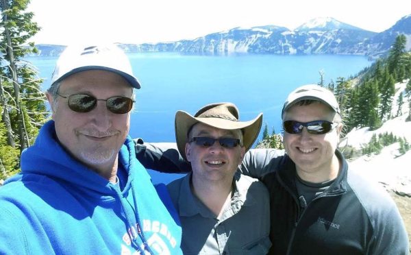 Matt, Adam, John at Crater Lake OR